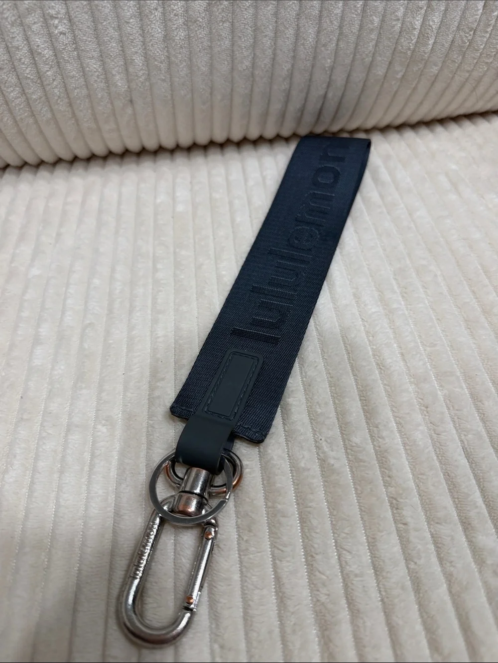 Lululemon Blue Strap Lanyard with key ring. Gently loved. See photos.